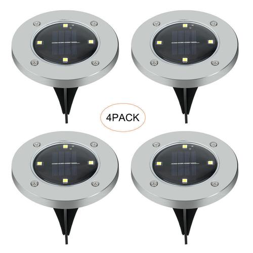 4led太阳能地埋灯 4led solar disk light amazon 电视购物产品